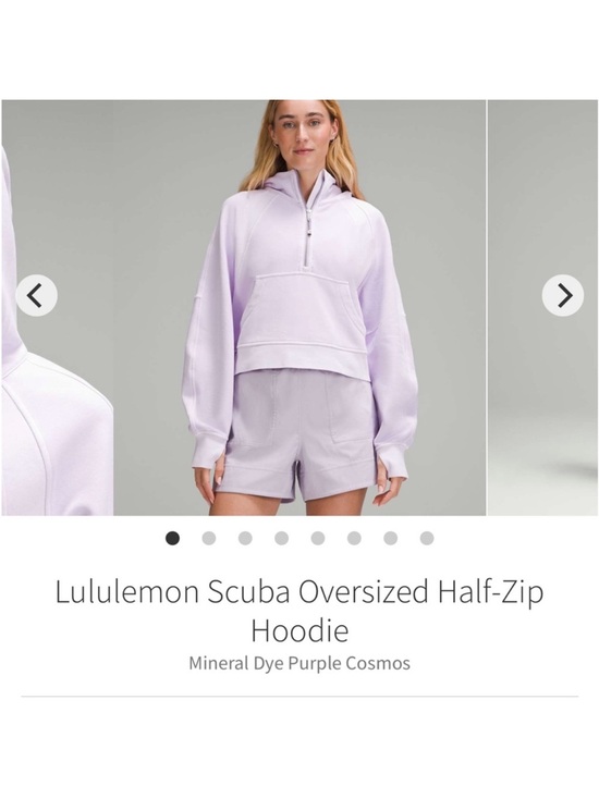 lululemon athletica Tops - Lululemon Scuba Oversized Half-Zip Hoodie Mineral Dye Purple
Cosmos Sz M/L